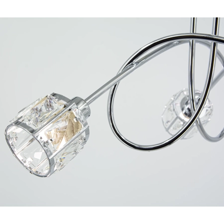 Plafon chromowany 3-punktowy szklany 57cm 6510/3 - Lampy Elem